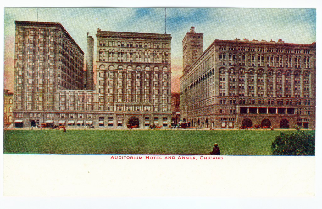 Vintage Postcard Chicago Heights Illinois circa 1935 Chicago Hotel Thomas