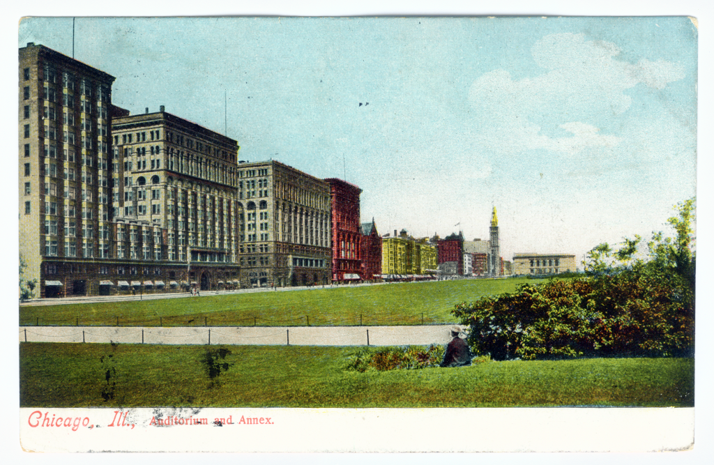 Vintage Postcard Chicago Heights Illinois circa 1935 Chicago Hotel Thomas