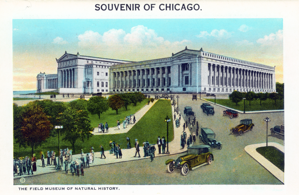 Chicago Postcard Museum Souvenir of Chicago Foldout Postcard