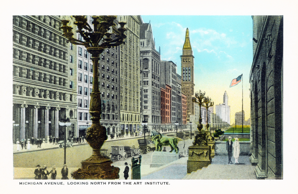 Chicago Postcard Museum Souvenir of Chicago Foldout Postcard